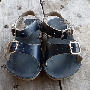 Sun Sans Sea Wees Salt Water Sandals Baby Size 5 Navy Blue